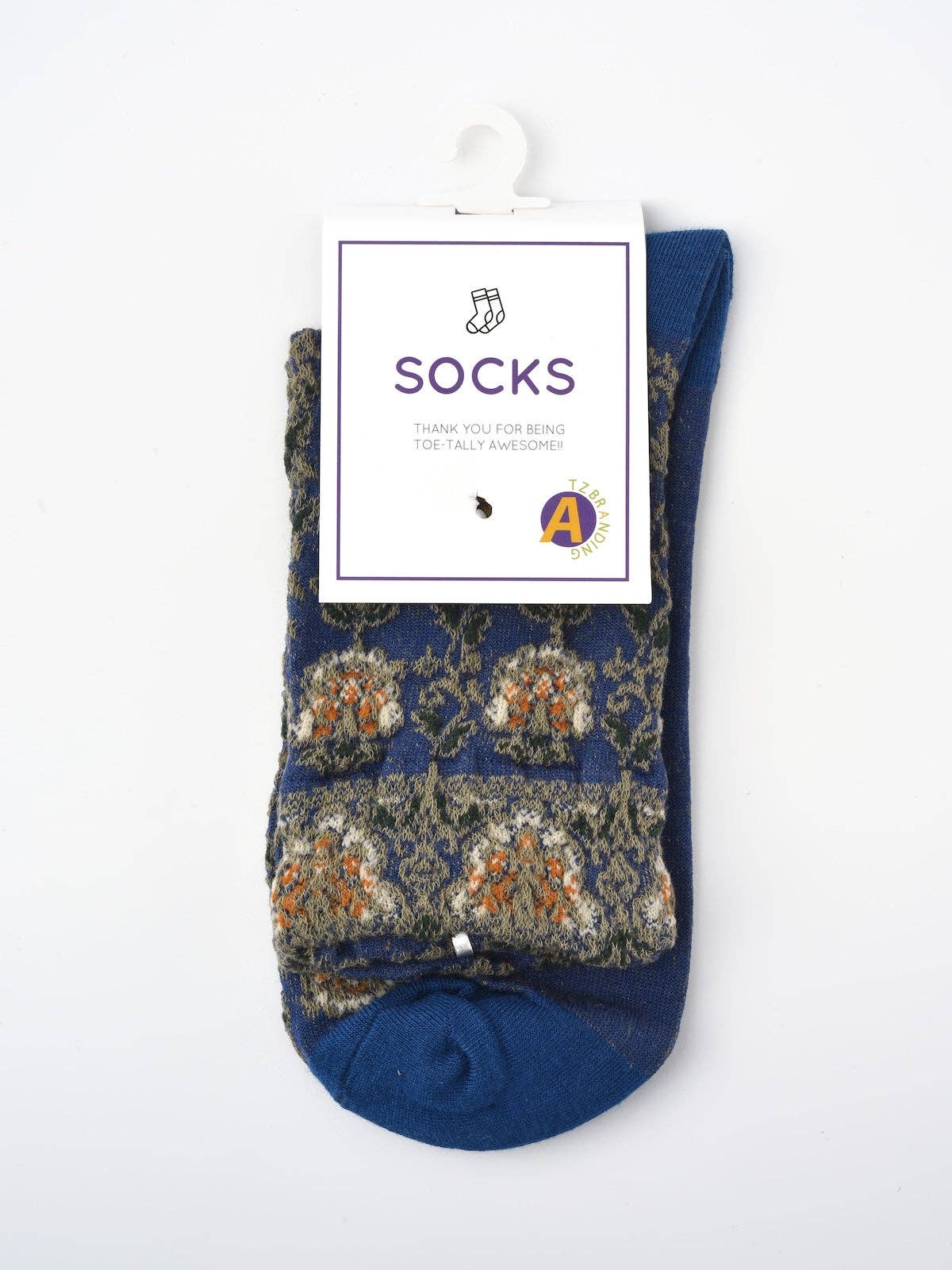 Rufia vintage floral socks in [color] colorway — US women's size 5-10