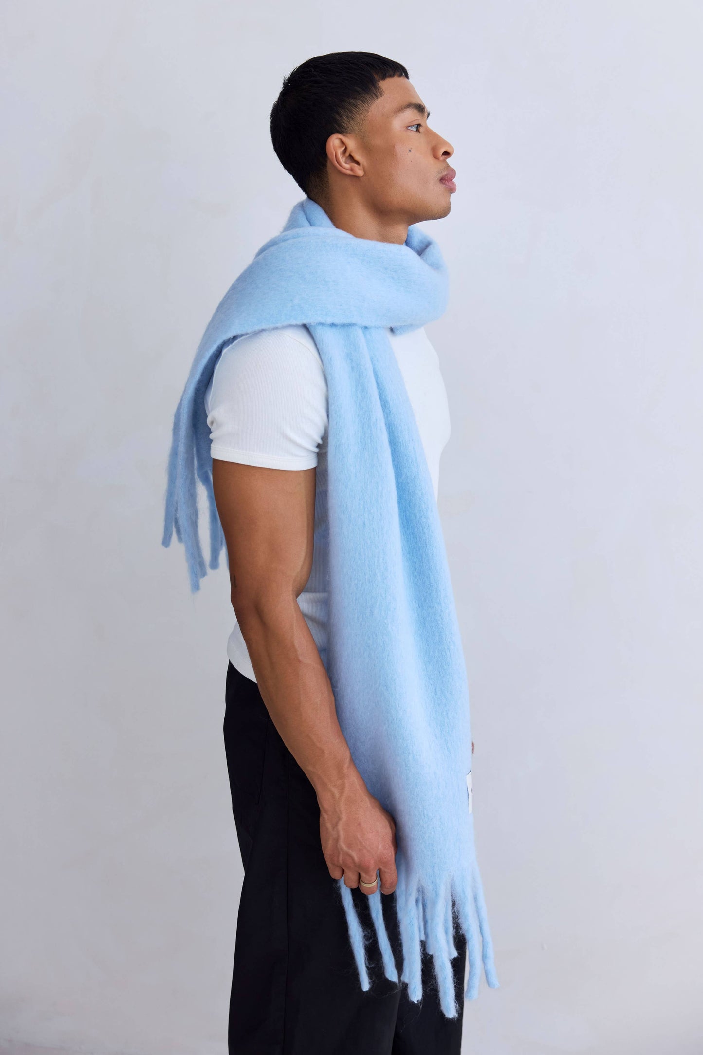 The Stockholm Scarf - 100% Recycled - Glacier Blue - FW25