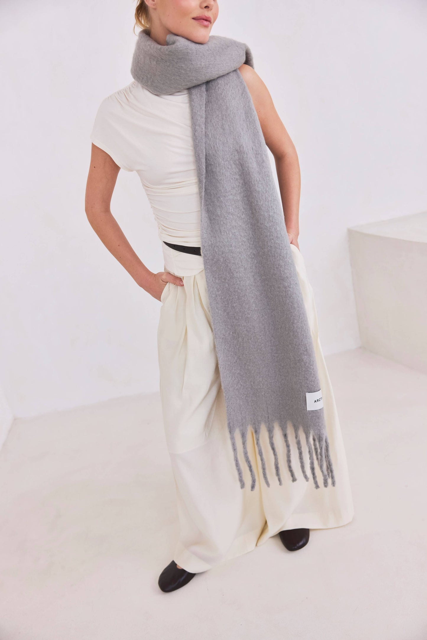 The Reykjavik Scarf - 100% Recycled - Ultimate Grey - FW25