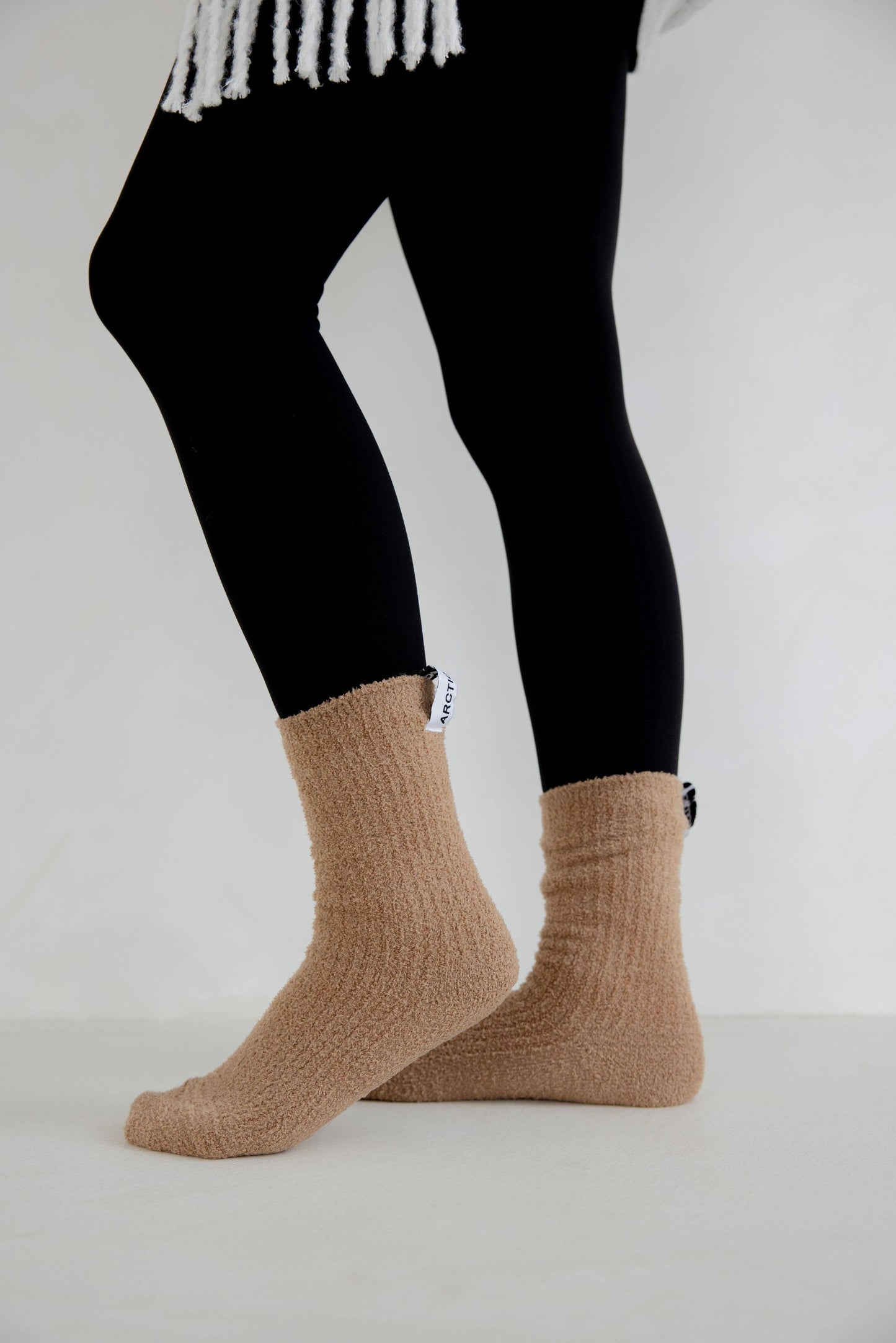 🧣🧤🧦 Cozy Winter Comfort Trio  (Pebble Beige Scarf · Grey Gloves · Beige Socks)