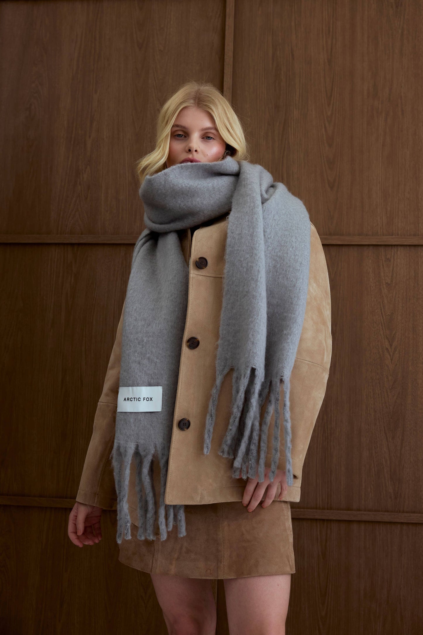 The Reykjavik Scarf - 100% Recycled - Ultimate Grey - FW25