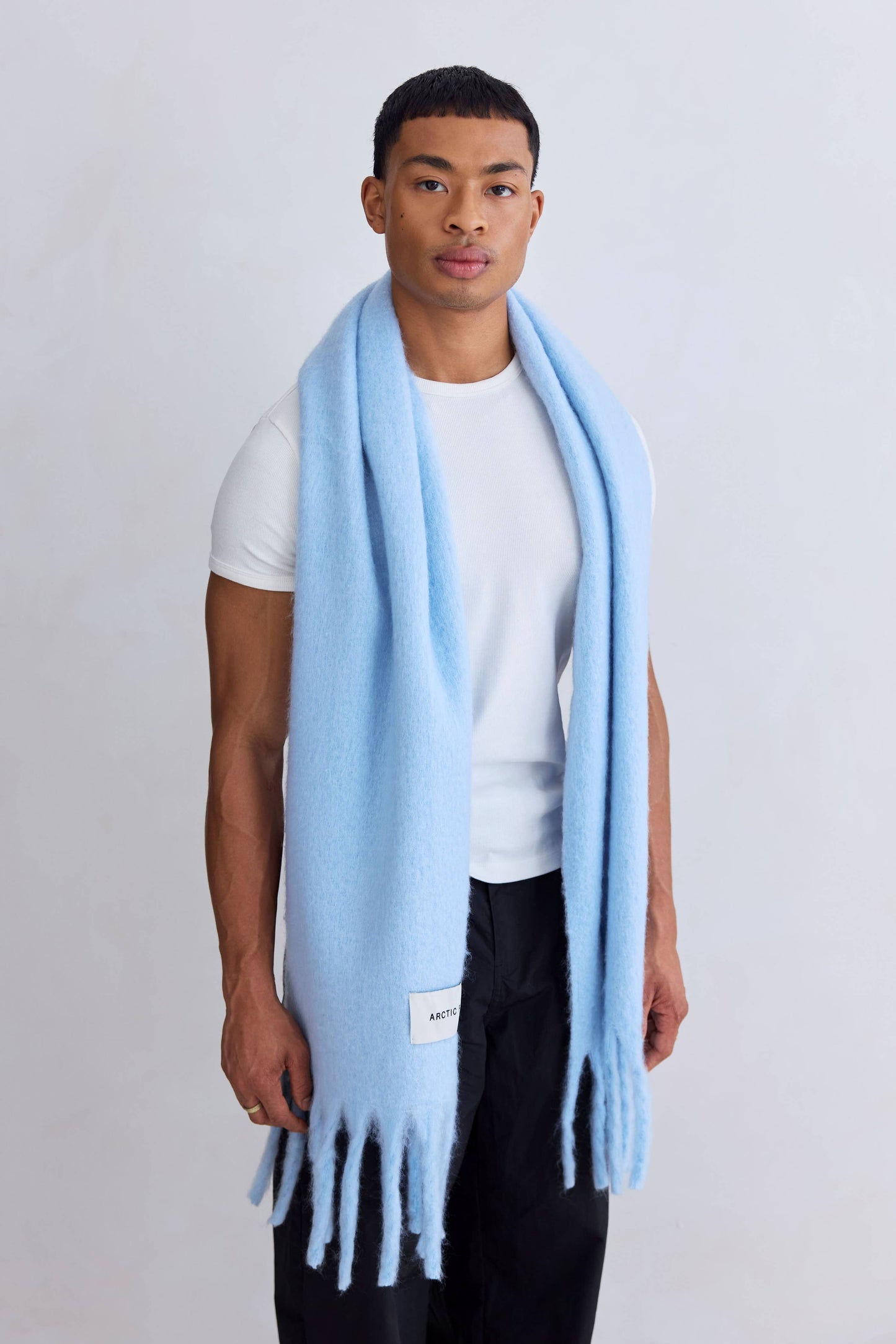The Stockholm Scarf - 100% Recycled - Glacier Blue - FW25