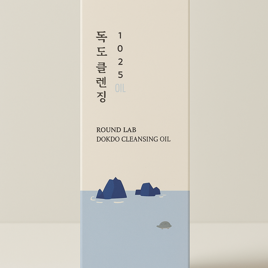 💙 Winter Glow K-Beauty Set (Round Lab 1025 Dokdo Trio)  (Cleansing Oil · Toner · Moisture Sun Cream)