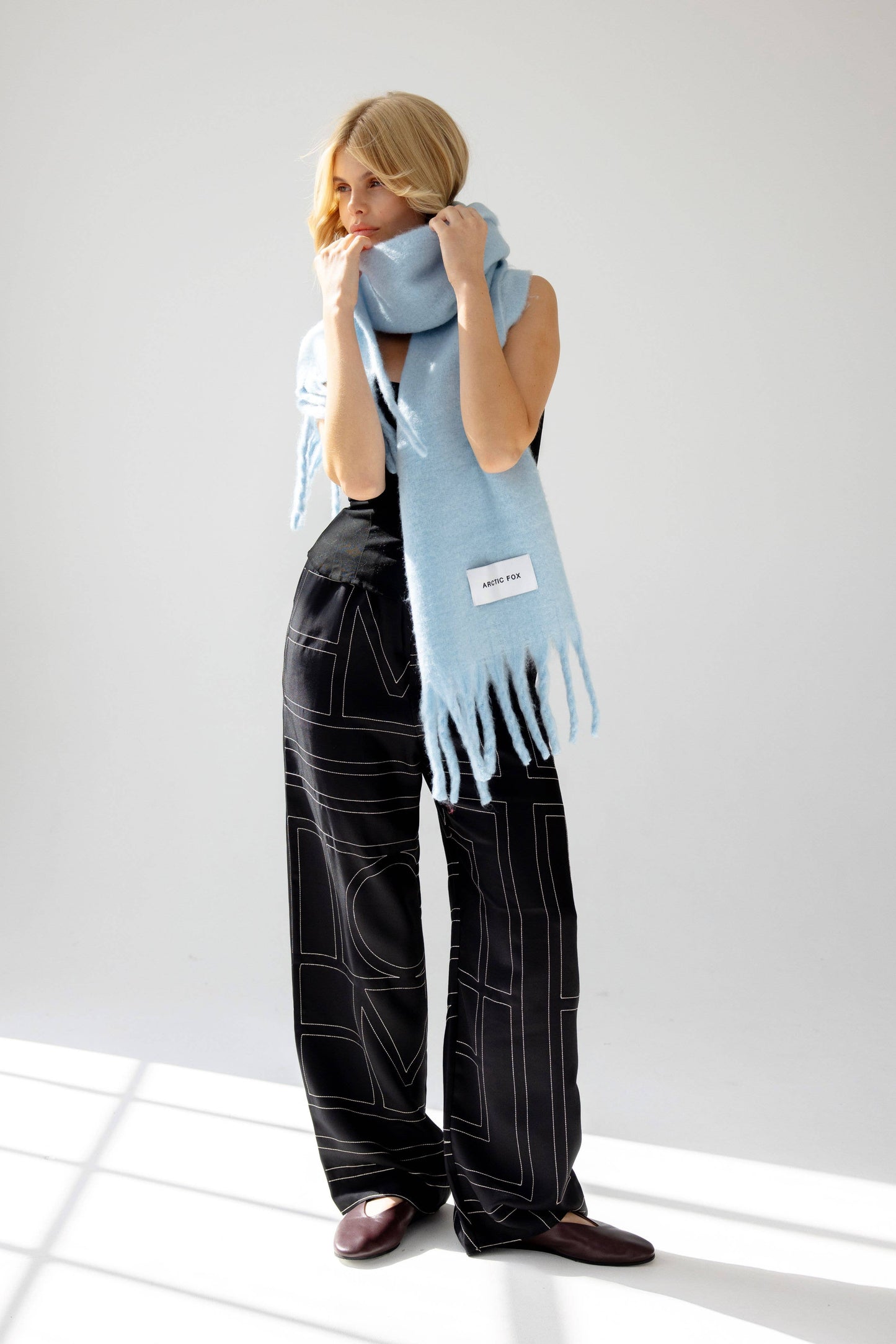 The Stockholm Scarf - 100% Recycled - Glacier Blue - FW25