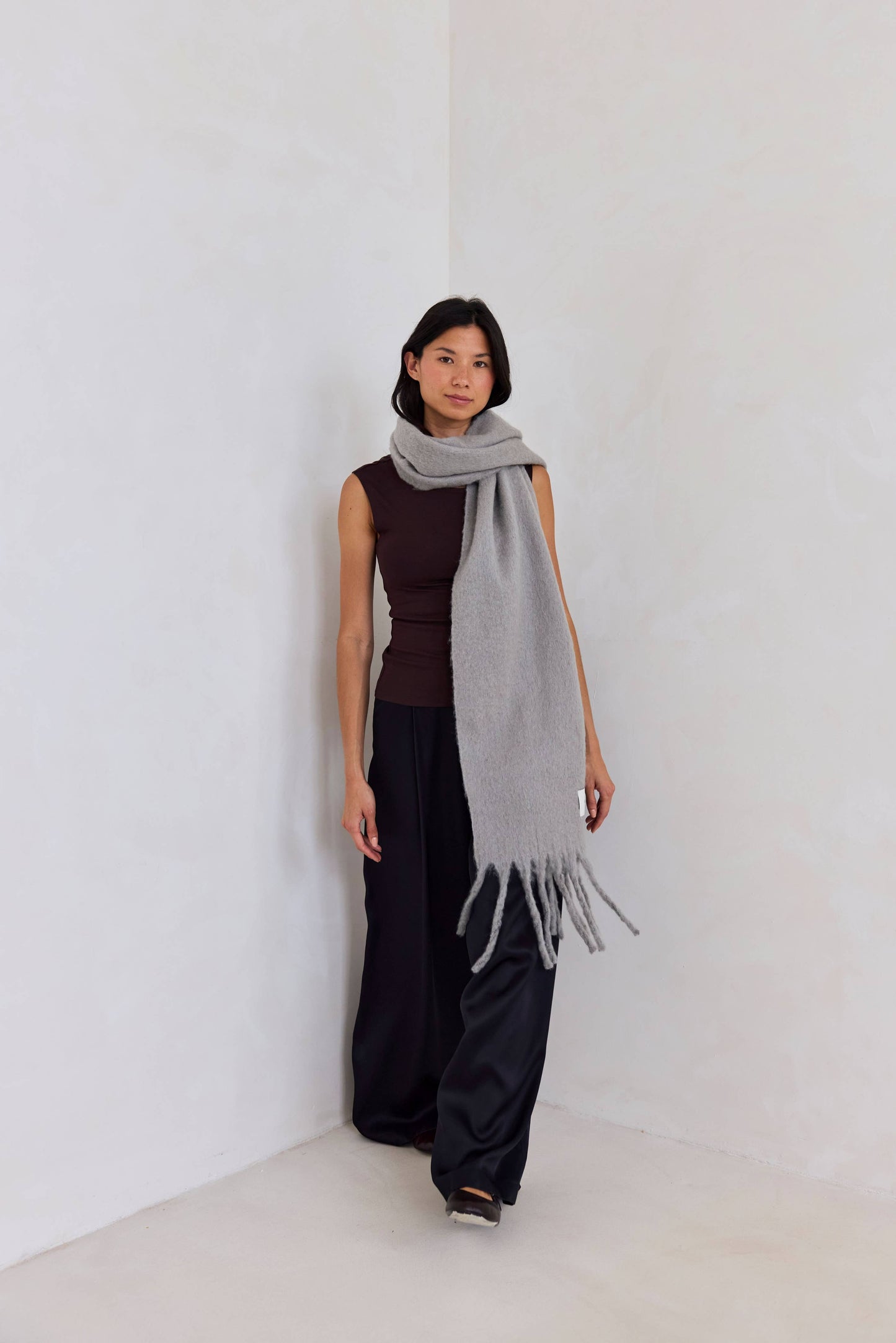 The Reykjavik Scarf - 100% Recycled - Ultimate Grey - FW25