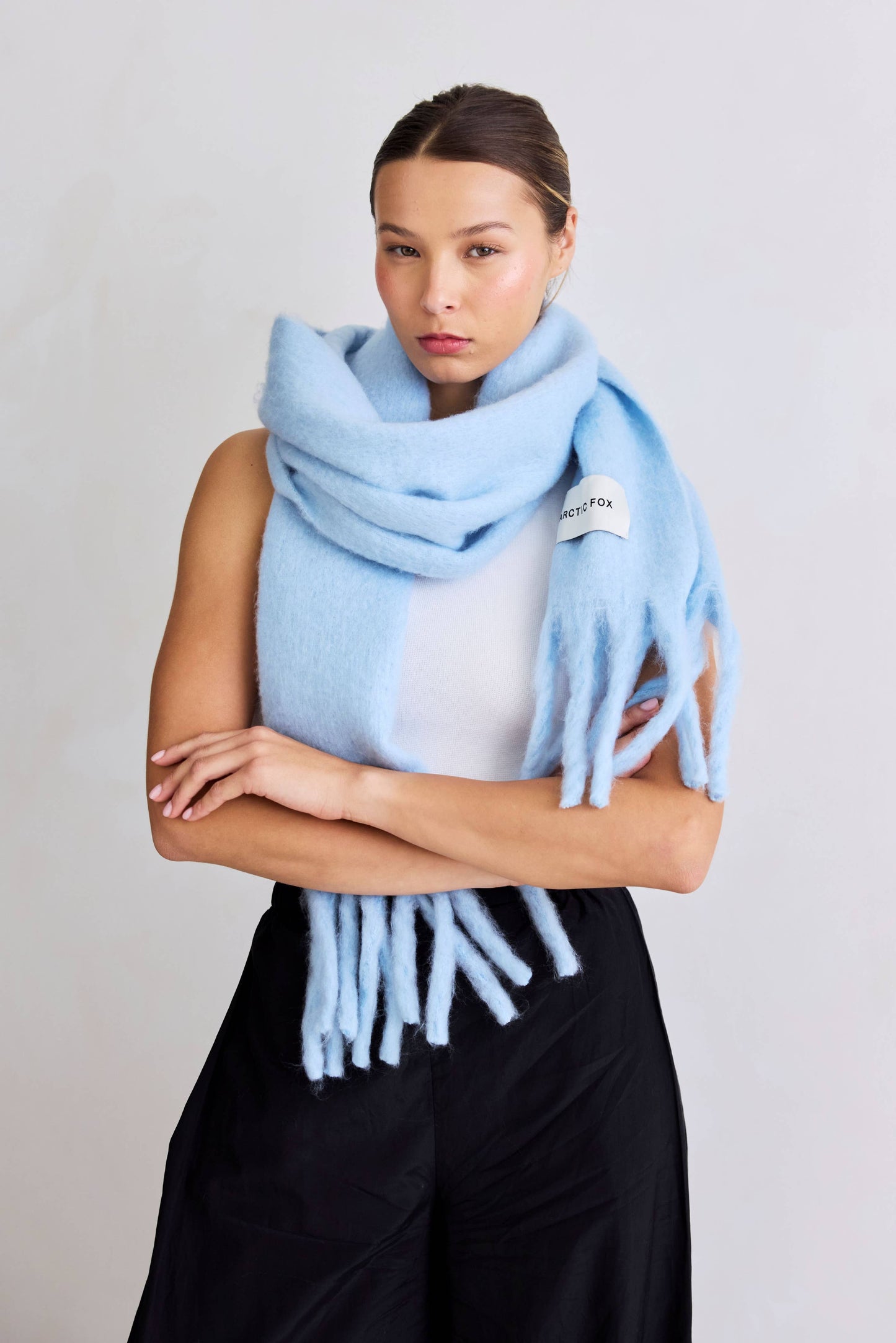 The Stockholm Scarf - 100% Recycled - Glacier Blue - FW25